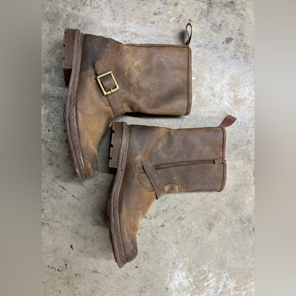 Men’s Dr Martens harness boots US 12 brown leather